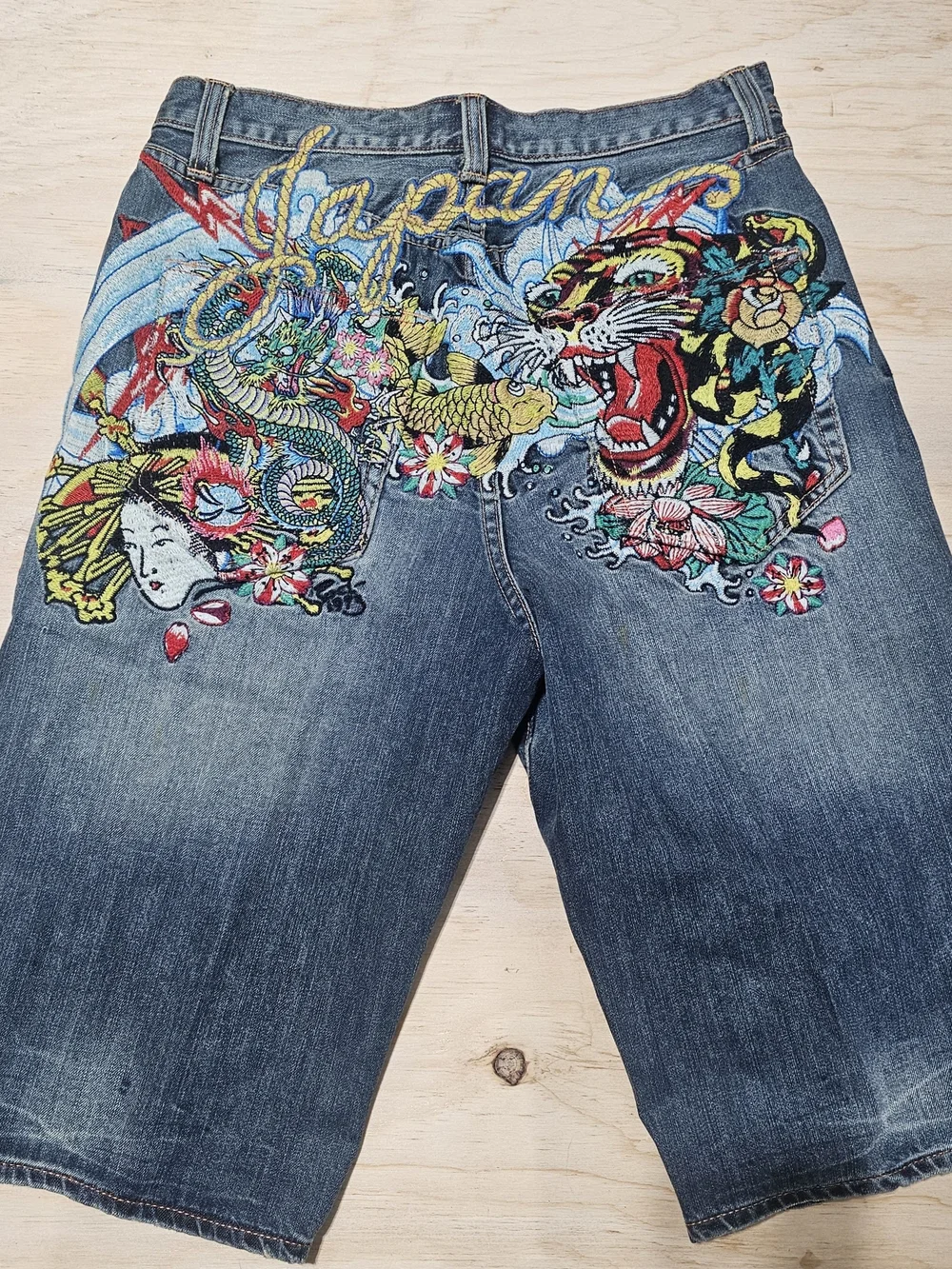 Ed Hardy Embroidered Shorts